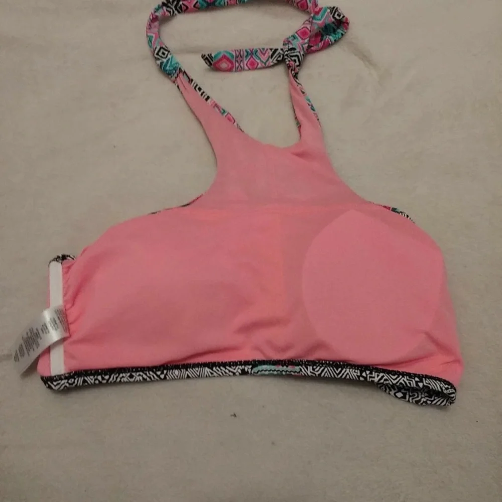 Malibu Multicolor Geometric Bikini Top